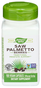 Nature's Way, Saw Palmetto Berries 585mg, 1 Each, 100 Cap Nature's Way, Saw Palmetto Berries 585mg, 1 Each, 100 Cap