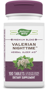 Nature's Way, Dietary Supplement Valerian Nighttime, 1 Each, 100 Tab Nature's Way, Dietary Supplement Valerian Nighttime, 1 Each, 100 Tab