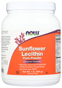 Now Foods, Sunflower Lecithin Pure Powder Dietary Supplement Bottle, 1 Each, 16 Oz Now Foods, Sunflower Lecithin Pure Powder Dietary Supplement Bottle, 1 Each, 16 Oz
