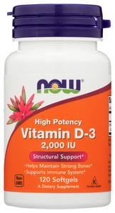 Now Foods, Vitamin D3 2000 Iu Soft Gels Dietary Supplement Bottle, 1 Each, 120 Sgel Now Foods, Vitamin D3 2000 Iu Soft Gels Dietary Supplement Bottle, 1 Each, 120 Sgel