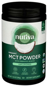 Nutiva, Organic Mct Powder With Prebiotic Acacia, 1 Each, 10.60 Oz Nutiva, Organic Mct Powder With Prebiotic Acacia, 1 Each, 10.60 Oz