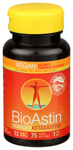 Nutrex Hawaii, Bioastin An Astaxanthin Vegetarian 75 Vegetarian Gelcaps, 1 Each, 75 Vcap Nutrex Hawaii, Bioastin An Astaxanthin Vegetarian 75 Vegetarian Gelcaps, 1 Each, 75 Vcap