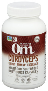Om Mushrooms, Cordyceps Mushroom Superfood Daily Boost Capsules, 1 Each, 90 Vcap Om Mushrooms, Cordyceps Mushroom Superfood Daily Boost Capsules, 1 Each, 90 Vcap