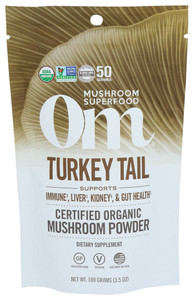 Om Mushrooms, Om Trkey Tail Organic Mushroom Powder, 1 Each, 3.5 Oz Om Mushrooms, Om Trkey Tail Organic Mushroom Powder, 1 Each, 3.5 Oz
