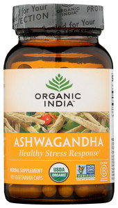 Organic India, Organic Ashwagandha Herbal Supplement, 1 Each, 90 Vcap Organic India, Organic Ashwagandha Herbal Supplement, 1 Each, 90 Vcap