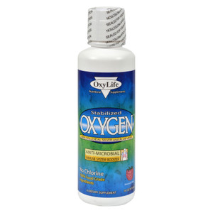 Oxylife Products, Stabilized Oxygen With Colloidal Silver And Aloe Vera Mountain Berry, 1 Each, 16 O Oxylife Products, Stabilized Oxygen With Colloidal Silver And Aloe Vera Mountain Berry, 1 Each, 16 O