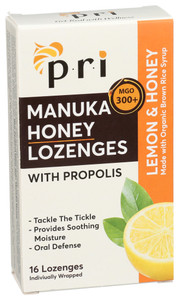 Pacific Resources International, Manuka Honey Lozenges With Propolis Soothing Cough And Throat Drops Pacific Resources International, Manuka Honey Lozenges With Propolis Soothing Cough And Throat Drops