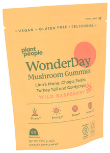 Plant People, Wonderday Mushroom Gummies, 1 Each, 6.4 Oz Plant People, Wonderday Mushroom Gummies, 1 Each, 6.4 Oz