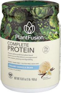 Plantfusion, Complete Protein Powder Creamy Vanilla Bean, 1 Each, 15.87 Oz Plantfusion, Complete Protein Powder Creamy Vanilla Bean, 1 Each, 15.87 Oz