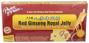 Prince Of Peace, Red Ginseng Royal Jelly, 1 Each, 10/.34 Fl Oz Prince Of Peace, Red Ginseng Royal Jelly, 1 Each, 10/.34 Fl Oz
