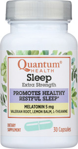 Quantum Health, Extra Strength Sleep Capsules, 1 Each, 30 Cap Quantum Health, Extra Strength Sleep Capsules, 1 Each, 30 Cap