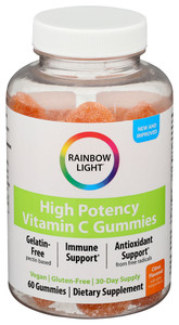 Rainbow Light, High Potency Vitamin C Gummies, 1 Each, 60 Ct Rainbow Light, High Potency Vitamin C Gummies, 1 Each, 60 Ct