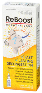 Reboost, Nasal Spray Decongestion, Breath Easy, 1 Each, 20 Ml