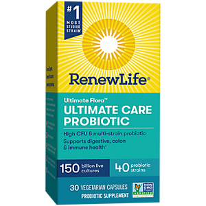 Renew Life, Ultimate Flora Ultimate Care Probiotic 150 Billion Live Cultures Supplement, Case Of 6, Renew Life, Ultimate Flora Ultimate Care Probiotic 150 Billion Live Cultures Supplement, Case Of 6,