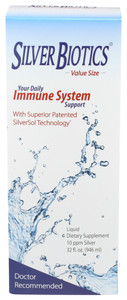 Silver Biotics, Daily Immune System Support, 1 Each, 32 Oz Silver Biotics, Daily Immune System Support, 1 Each, 32 Oz