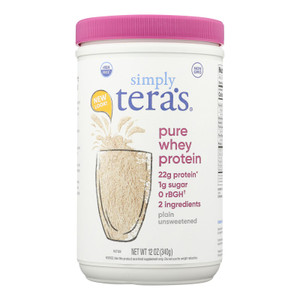 Simply Tera`s, Plain Pure Unsweetened Whey Protein, 1 Each, 12 Oz Simply Tera`s, Plain Pure Unsweetened Whey Protein, 1 Each, 12 Oz
