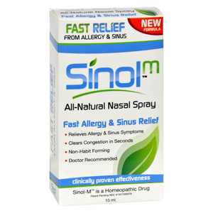 Sinol, Allergy And Sinus Relief Nasal Spray, 1 Each, 15 Ml Sinol, Allergy And Sinus Relief Nasal Spray, 1 Each, 15 Ml