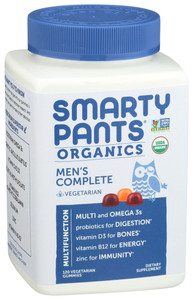 Smartypants, Organic Men's Complete Multivitamin Gummies, 1 Each, 120 Ct Smartypants, Organic Men's Complete Multivitamin Gummies, 1 Each, 120 Ct