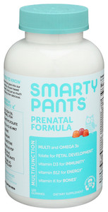 Smartypants, Prenatal Multifunction Vitamin Gummies, 1 Each, 120 Ct Smartypants, Prenatal Multifunction Vitamin Gummies, 1 Each, 120 Ct
