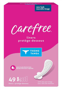 Carefree Thong Regular 49 Count Unscented Liner Carefree Thong Regular 49 Count Unscented Liner