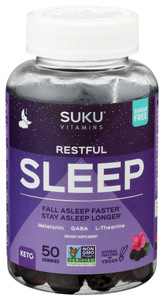 Suku Vitamins, Gummy, Restful Sleep, 1 Each, 50 Ct Suku Vitamins, Gummy, Restful Sleep, 1 Each, 50 Ct
