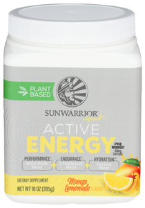 Sunwarrior, Mango Lemonade Active Energy, Case Of 1, 10 Oz Sunwarrior, Mango Lemonade Active Energy, Case Of 1, 10 Oz
