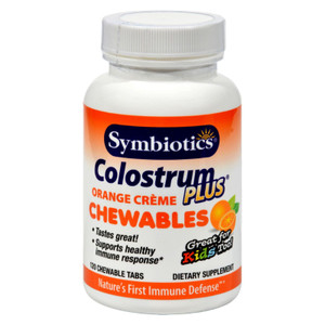 Symbiotics, Colostrum Plus Orange 20 Chewables, 1 Each, 120 Tab Symbiotics, Colostrum Plus Orange 20 Chewables, 1 Each, 120 Tab