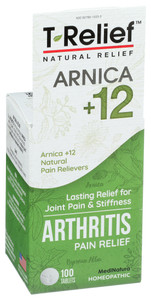 T-relief, Arnica +12 Arthritis Pain Relief Tablets, 1 Each, 100 Tab T-relief, Arnica +12 Arthritis Pain Relief Tablets, 1 Each, 100 Tab