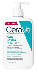 Cerave Acne Control Cleanser 16Oz Pump Value Size Cerave Acne Control Cleanser 16Oz Pump Value Size