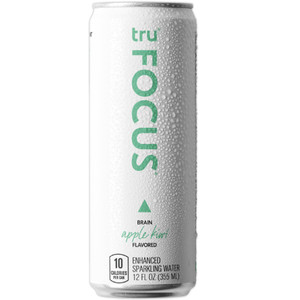 Tru, Focus Brain Apple Kiwi Enhanced Sparkling Water, Case Of 12, 12 Fl Oz Tru, Focus Brain Apple Kiwi Enhanced Sparkling Water, Case Of 12, 12 Fl Oz
