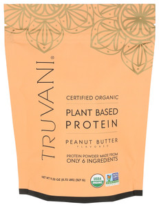 Truvani, Organic Plant Based Peanut Butter Flavored Protein Powder, Case Of 1, 14 Oz Truvani, Organic Plant Based Peanut Butter Flavored Protein Powder, Case Of 1, 14 Oz
