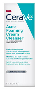 Cerave Acne Foaming Cream Cleanser 5Oz Cerave Acne Foaming Cream Cleanser 5Oz
