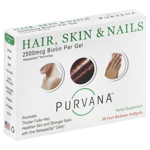 Heaven Sent, Purvana Hair Skin Nails 2500 Mcg, 1 Each, 30 Sgel Heaven Sent, Purvana Hair Skin Nails 2500 Mcg, 1 Each, 30 Sgel