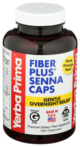 Yerba Prima, Fiber Plus Capsules, 1 Each, 180 Cap Yerba Prima, Fiber Plus Capsules, 1 Each, 180 Cap