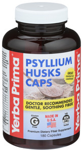 Yerba Prima, Psyllium Husks Capsules, 1 Each, 180 Cap Yerba Prima, Psyllium Husks Capsules, 1 Each, 180 Cap