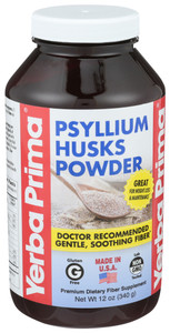 Yerba Prima, Psyllium Husks Powder, 1 Each, 12 Oz Yerba Prima, Psyllium Husks Powder, 1 Each, 12 Oz