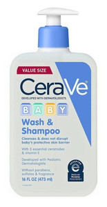 Cerave Baby Wash & Shampoo 16Oz Pump Cerave Baby Wash & Shampoo 16Oz Pump