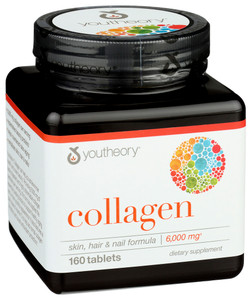 Youtheory, Collagen Skin Hair And Nail Advanced Formula 6,000 Mg, 1 Each, 160 Tab Youtheory, Collagen Skin Hair And Nail Advanced Formula 6,000 Mg, 1 Each, 160 Tab