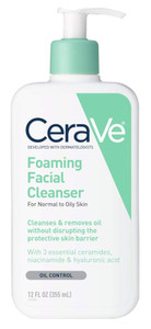 Cerave Foaming Facial Cleanser Oil Control 12Oz Pump Cerave Foaming Facial Cleanser Oil Control 12Oz Pump