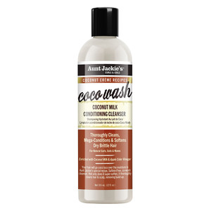 Aunt Jackie's Coco Wash Coconut Milk Conditioning Cleanser, 12 Oz Aunt Jackie's Coco Wash Coconut Milk Conditioning Cleanser, 12 Oz