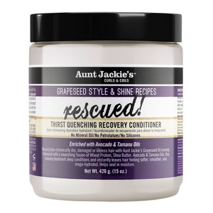Aunt Jackie??ås Grapeseed Style and Shine Rescued Thirst Quenching Recovery Conditioner, 15 Oz Aunt Jackie??ås Grapeseed Style and Shine Rescued Thirst Quenching Recovery Conditioner, 15 Oz