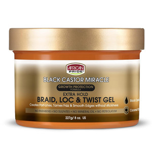 African Pride Hair Growth Black Castor Miracle Extra Hold, 8 Oz African Pride Hair Growth Black Castor Miracle Extra Hold, 8 Oz