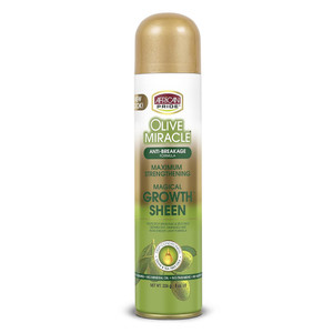 African Pride Olive Miracle Maximum Strength Hair Growth Sheen Spray, 8 Oz African Pride Olive Miracle Maximum Strength Hair Growth Sheen Spray, 8 Oz