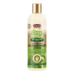 African Pride Olive Miracle Anti-Breakage Oil Moisturizer Lotion Hydrates & Strengthens Hair, 12 Oz African Pride Olive Miracle Anti-Breakage Oil Moisturizer Lotion Hydrates & Strengthens Hair, 12 Oz