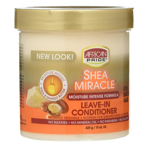 African Pride Shea Butter Miracle Leave-In Conditioner, Hydrating & Detangling, 15 Oz African Pride Shea Butter Miracle Leave-In Conditioner, Hydrating & Detangling, 15 Oz