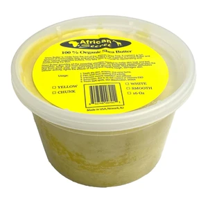 African Secret Organic Shea Body Butter Smooth Yellow, Rich & Nourishing, 16 Oz