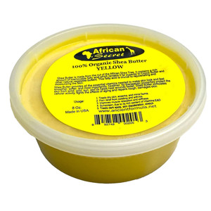 African Secret Organic Shea Body Butter Yellow, Natural Skin Protection, 8 Oz African Secret Organic Shea Body Butter Yellow, Natural Skin Protection, 8 Oz