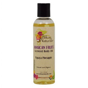 Alikay Naturals Jamaican Fruits Body Oil, Papaya & Pineapple Scented, 4 Oz