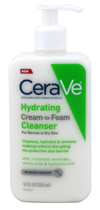 Cerave Hydrating Cleanser Cream-To-Foam Normal-Dry 12Oz Cerave Hydrating Cleanser Cream-To-Foam Normal-Dry 12Oz