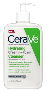 Cerave Hydrating Cleanser Cream-To-Foam Normal-Dry 16Oz Cerave Hydrating Cleanser Cream-To-Foam Normal-Dry 16Oz